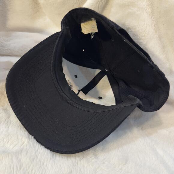 Vintage No Crybabies Hat Cap Snap Back Mens One Size Black Slogan Graphic 80s - Picture 6 of 7